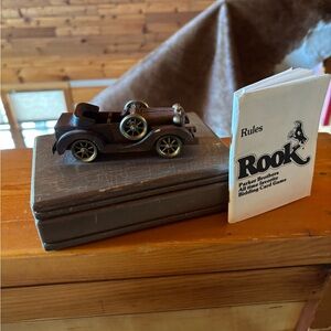 Classic Brown Car Model Decor